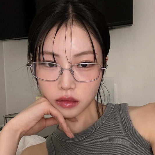 Anti Blue Light Metal Flat Light Eyeglass Frame
