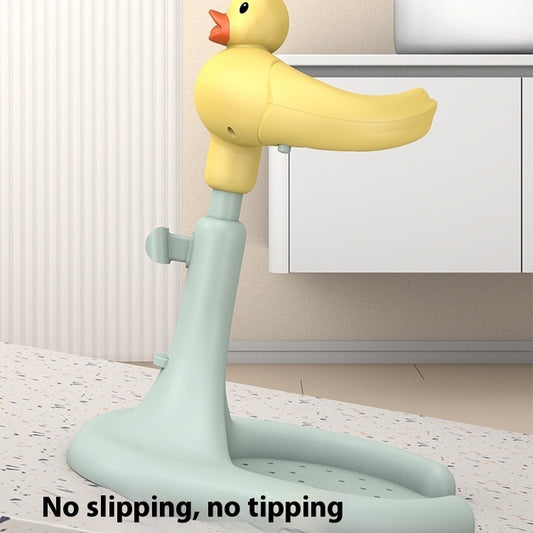 Baby Standing Red Mouth Duck Bath Table Hands-free Shower Non-slip Spine Protection Adjustable